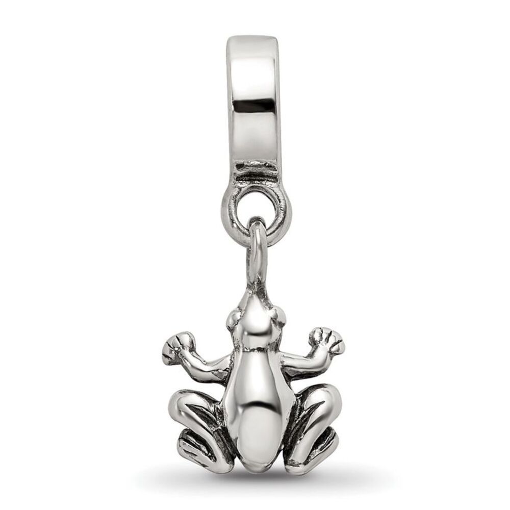 Kazi Luxury Sterling Silver Reflections Frog Dang… - image 5